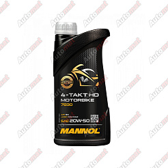 Моторное масло MANNOL 7830 Motorbike 4-TAKT HD 20W-50 SN MA/MA2, 1л