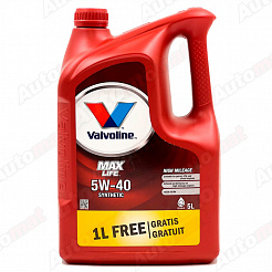 Моторное масло Valvoline MAXLIFE SW 1LFG 5W40, 5л