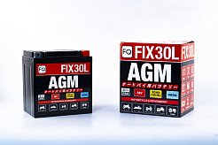 Мото аккумулятор FQ 30,0Ah FIX30L AGM