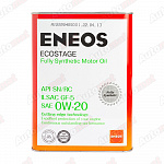 Моторное масло ENEOS ECOSTAGE 0W-20 SN FULLY SYNTHETIC, 4л