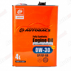 Моторное масло AUTOBACS ENGINE OIL FS 0W-30 SP/GF-6A+PAO, 4л