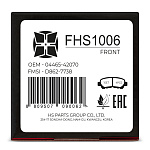 Колодки тормозные дисковые HI-STOP FHS1006 / SN111 / AN-640K / NP1036