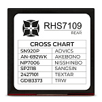 Колодки тормозные дисковые HI-STOP RHS7109 / SN920P / AN-692WK / NP7006 / 0 986 494 444 / SP2118 / 2427101 / GDB3373