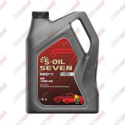 Масло моторное S-OIL 7 RED #7 10W-40 SN/CF Synthetic Technology, 4л