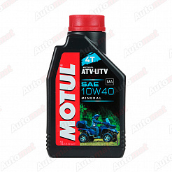 Масло моторное Motul ATV UTV 4T 10W-40 минеральное, 1л