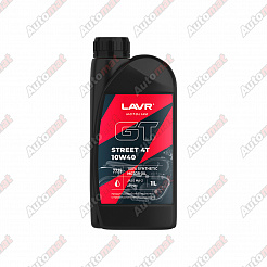 Моторное масло LAVR MOTO GT STREET 4T 10W-40, 1л