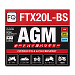 Мото аккумулятор AGM FQ 18Ah FTX20L-BS