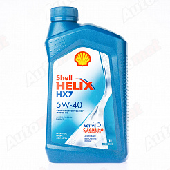 Моторное масло Shell Helix HX7 5W-40 SN/CF A3/B4, 1л