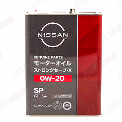 Моторное масло NISSAN SP STRONG SAVE X GF-5 0W-20, 4л