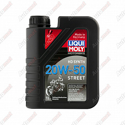 Моторное масло синтетическое для 4-тактных мотоциклов LiquiMoly Motorbike HD Synth Street 20W-50 SN Plus MA2, 1л 3816