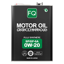 Моторное масло FQ 0W-20 SP/GF-6A FULLY SYNTHETIC, 4л